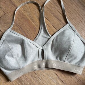 Outdoor Voices Heather Cream Steeplechase Bra